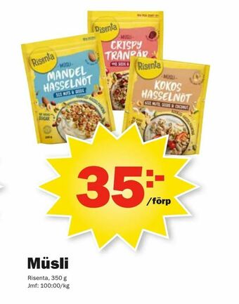 Pekås Müsli erbjuda