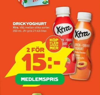 Stora Coop Drickyoghurt erbjuda