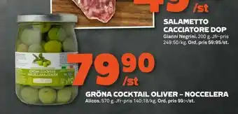 Stora Coop Gröna cocktail oliver - noccelera erbjuda