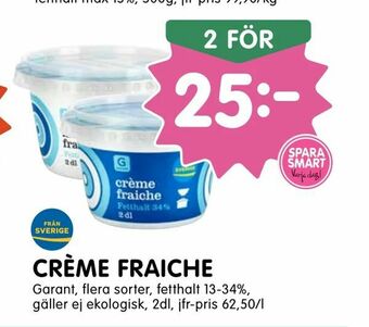 Tempo Crème fraiche erbjuda