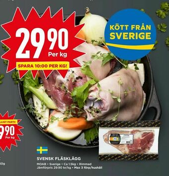 Willys Svensk fläsklägg erbjuda