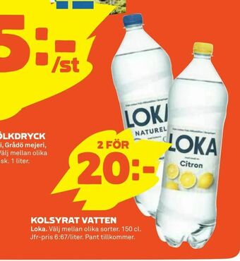 Coop Kolsyrat vatten erbjuda
