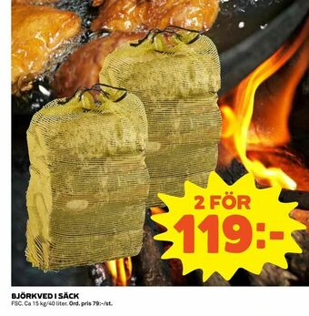 Coop Björkved i säck erbjuda