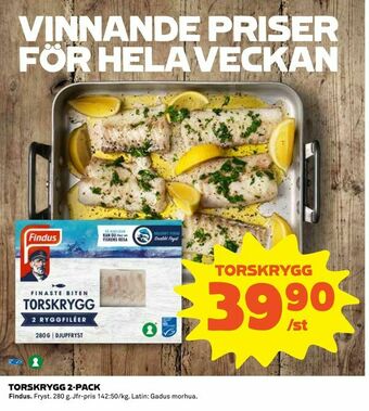 Coop Torskrygg 2-pack erbjuda