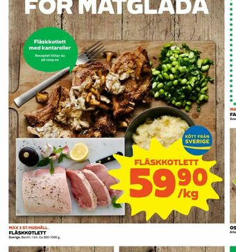 Coop Extra Fläskkotlett erbjuda