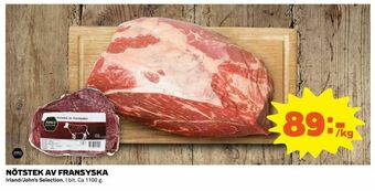 Nötstek av fransyska