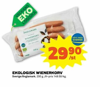 Coop Forum Ekologisk wienerkorv erbjuda