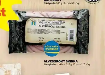 Alvedsrökt skinka