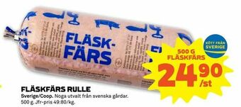 Fläskfärs rulle