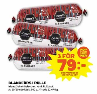 Coop Forum Blandfärs i rulle erbjuda