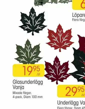 Glasunderlägg Vanja
