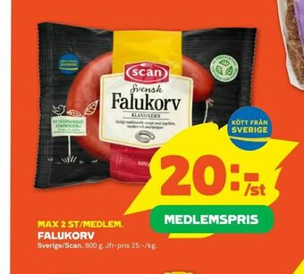 Stora Coop Falukorv erbjuda