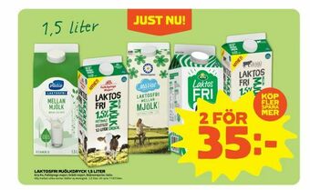 Laktosfri mjölkdryck 1,5 liter