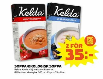 Stora Coop Soppa/ekologisk soppa erbjuda