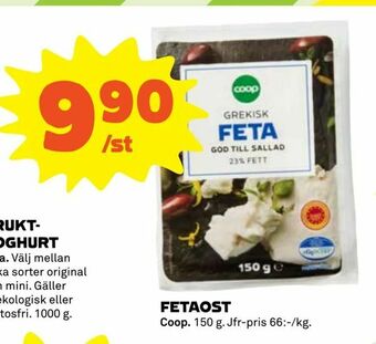 Coop Fetaost erbjuda