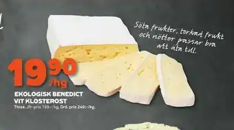 Coop Forum Ekologisk benedict vit klosterost erbjuda