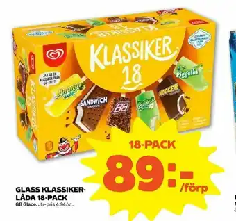 Coop Forum Glass klassiker- låda 18-pack erbjuda