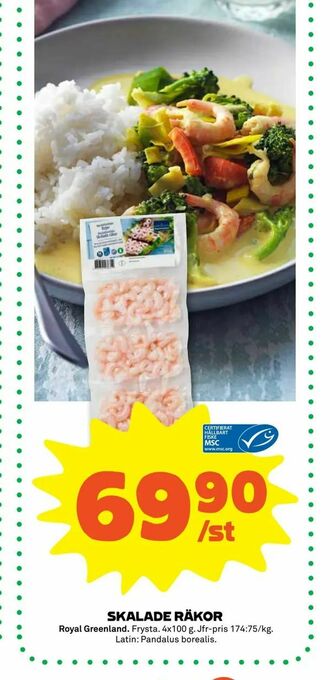 Stora Coop Skalade räkor erbjuda