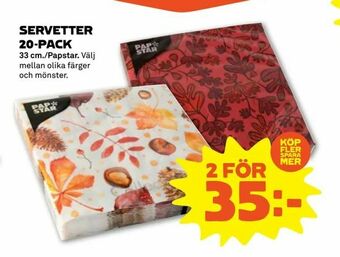 Servetter 20-pack