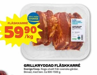 Stora Coop Grillkryddad fläskkarré erbjuda