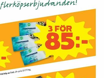 Stora Coop Fiskpinnar 30-pack erbjuda