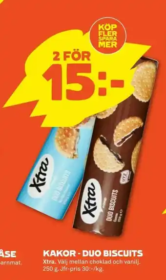 Kakor - duo biscuits