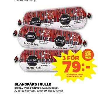 Stora Coop Blandfärs i rulle erbjuda