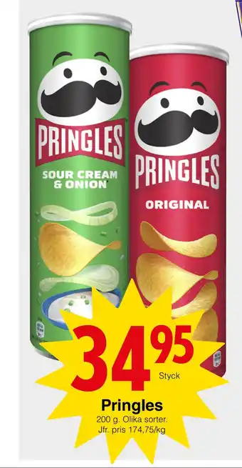 Matöppet Pringles erbjuda