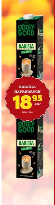 Supergrossen Barista havredryck erbjuda