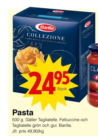 Matöppet Pasta erbjuda