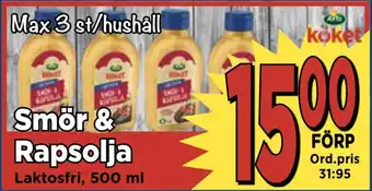 Supergrossen Smör & rapsolja erbjuda