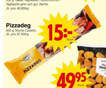 Matöppet Pizzadeg erbjuda