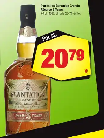 Calle Plantation barbados grande réserve 5 years erbjuda