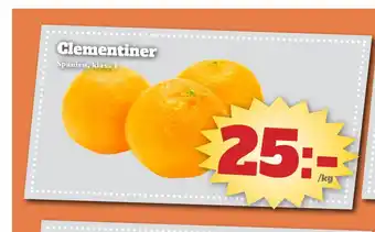 Bonum Matmarknad Clementiner erbjuda