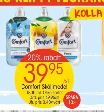 EKO Comfort sköljmedel erbjuda