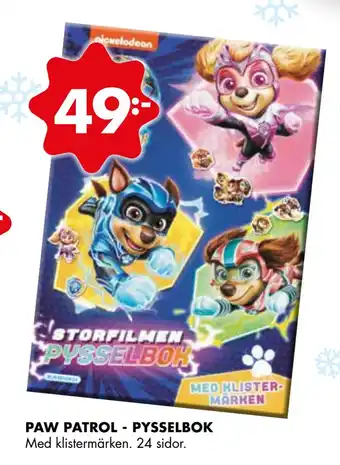 ÖoB Paw patrol - pysselbok erbjuda