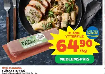Coop Konsum Fläskytterfilé erbjuda