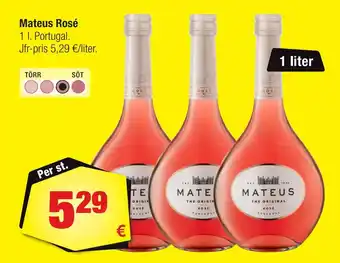 Calle Mateus rosé erbjuda