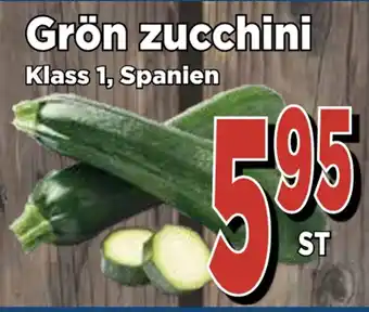 Supergrossen Grön zucchini erbjuda