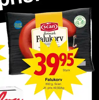 Matöppet Falukorv erbjuda