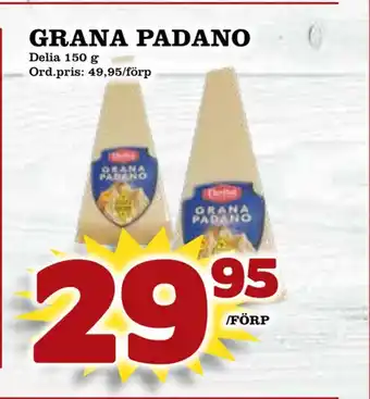 Supergrossen Grana padano erbjuda