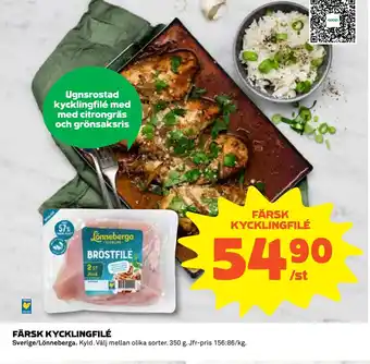 Coop Konsum Färsk kycklingfilé erbjuda