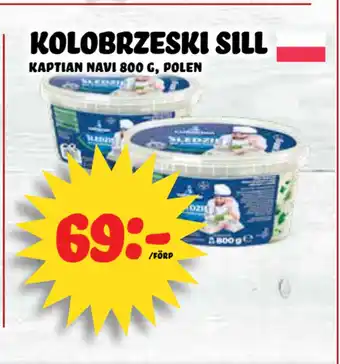 Nelins Kolobrzeski sill erbjuda