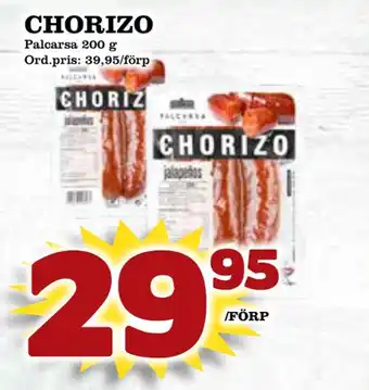 Supergrossen Chorizo erbjuda