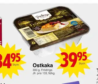 Matöppet Ostkaka erbjuda