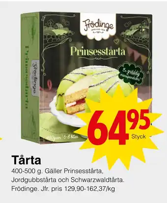 Matöppet Tårta erbjuda