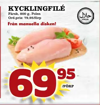 Supergrossen Kycklingfilé erbjuda