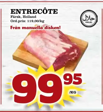 Supergrossen Entrecôte erbjuda