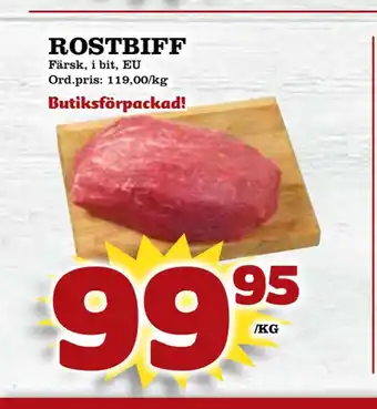Supergrossen Rostbiff erbjuda