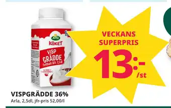 Tempo Vispgrädde 36% erbjuda